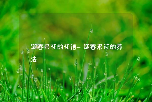 迎客來花的養(yǎng)法_迎客來花的養(yǎng)殖方法和注意事項_迎客來怎么養(yǎng)殖